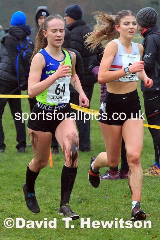 Junior Womens 2023 Northern Cross Country Champs., Witton Park, Blackburn. Photo: David T. Hewitson/Sports for All Pics